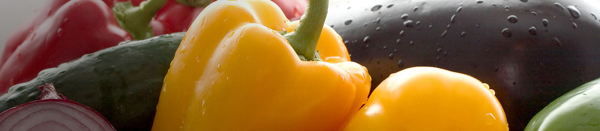 Paprika en aubergine